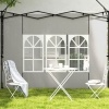 Afbeelding van Outsunny Paviljoen zijpanelen - PE - 293B x 193H cm - Wit
