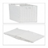 Afbeelding van Relaxdays opbergmand, vierkant, gevlochten, opvouwbaar, 31x32x30 cm, wit