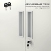 Afbeelding van HOMCOM archiefkast - staal - 80 L × 40 B × 180 H cm - wit