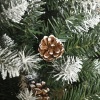 Afbeelding van HOMCOM Kunststof Kerstboom Ø75 x 180 cm Groen/Wit