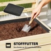 Afbeelding van Outsunny Multifunctionele Tuinbak van Grenenhout - 60L x 39B x 120H cm - Natuurlijk Hout