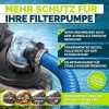 Afbeelding van tillvex® Filterpomp voor Zwembad met Timer 7.000L/u & 250W | Zelfinzuigend voor 22m³ Zwembaden
