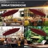 Afbeelding van Tillvex Parasol Ø 300 cm met zwengel, hoes en windbescherming - Waterdicht en UV-bestendig