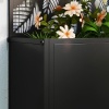 Afbeelding van Outsunny Verhoogde Plantenbak met Privacyscherm 61 x 23 x 113cm voor Tuin en Balkon
