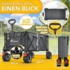 Afbeelding van TRESKO® Opvouwbare Bolderwagen 300L met Rem | Handwagen 150kg met Rubber Banden