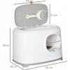 Afbeelding van PawHut compacte kattenbak D31-047