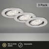 Afbeelding van BRILONER LED Inbouwspot set 7225 Ø 86 mm aluminium, 3 stuks