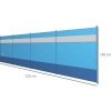 Afbeelding van Outsunny Camping Windscherm van Polyester, Staal 725L x 140H cm Blauw