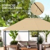 Afbeelding van Outsunny vervangend dak voor pavilion - polyester - khaki