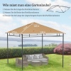Afbeelding van Outsunny vervangend partytentdak, polyester zonbescherming, beige 3 x 3 m