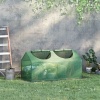 Afbeelding van Outsunny - Tuinkas - met 2 halfronde ramen - 120L x 60B x 60H cm - Groen