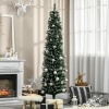 Afbeelding van HOMCOM Kunststof Kerstboom met Metaal Ø53 x 190H cm Groen