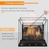 Afbeelding van Outsunny Vuurkorf Metaal 45L x 45B x 43H cm Zwart