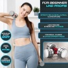 Afbeelding van RE:SPORT Set van 2 halters van staal, 5 kg, met schuimrubberen handgreep voor krachttraining