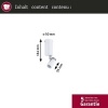 Afbeelding van Neordic Runa Wand- en Plafondlamp GU10 230V 20W Dimbaar Wit, Grijs