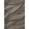 Afbeelding van Erismann Vliesbehang 10257-10 Casual Chic Donkergrijs en Bruin Golvenpatroon