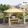 Afbeelding van Outsunny luxe tuinpaviljoen partytent 3 x 3 m