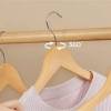 Afbeelding van SONGMICS - Houten kledinghangers - set van 20 - antislip, draaibare haak, natuurlijke kleur
