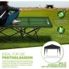 Afbeelding van tillvex® Campingbed, opvouwbaar met draagtas, tot 280 kg, extra breed, voor binnen en buiten