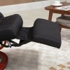Afbeelding van HOMCOM Relaxfauteuil - Polyester, Eucalyptus - 68L x 86B x 100H cm - Zwart