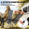 Afbeelding van Outsunny Liggende Campingstoel - Metaal, Oxford-stof - 125L x 48B x 90H cm - Grijs
