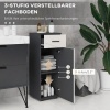 Afbeelding van Kleankin badkamerkast - spaanplaat - 30x30x82 cm - grijs