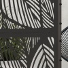 Afbeelding van Outsunny Zwarte Stalen Tuinscherm