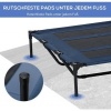 Afbeelding van PawHut Verhoogd Hondenbed met Draagtas - Zwart Hondenligbed/Sofa