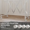 Afbeelding van HOMCOM Kledingdroogrek RVS en Kunststof 104-150L x 103B x 145-197H cm Zilver