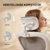 Afbeelding van HOMCOM Bureaustoel - Polyester, Kunststof - 64L x 63B x 115-125H cm - Grijs