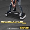 Afbeelding van HOMCOM opstapbord - kunststof - 80L x 31B x 20H cm - zwart