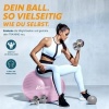 Afbeelding van TRESKO® anti-burst gymnastiekbal 65 cm (princess-pink) met luchtpomp, tot 300 kg, voor 155-175 cm