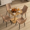Afbeelding van HOMCOM Moderne Vierkante Eettafel 70 x 70 cm in Natuurlijk Hout