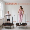 Afbeelding van SPORTNOW Fitness Trampoline Ø122 cm, opvouwbaar met 5 verstelbare handgrepen, voor binnen en buiten