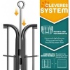Afbeelding van TRESKO® Opvouwbare hondenloopstal 80 cm met dak en aardankers - 8-delig, eenvoudig te monteren