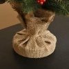Afbeelding van HOMCOM Kerstboom PE, Cement, Jute Ø28 x 50H cm Groen