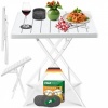 Afbeelding van KESSER® Balkontafel, inklapbaar, weerbestendig/uv-bestendig, gecoat staal en houtlook, outdoor tuint