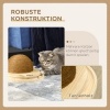 Afbeelding van PawHut Interactief Kratzspeelgoed, 2-in-1 Katten speelgoed met balbaan en krabplank, 39,5 x 32,5 x 1