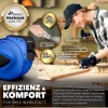 Afbeelding van TRESKO® 15 m Automatische Oprolbare Persluchtslanghaspel met Wandhouder Grijs