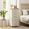 Afbeelding van HOMCOM Stoffen Ladekast - Vliesstof, Staal - 86L x 30B x 94,5H cm - Beige