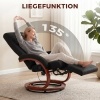 Afbeelding van HOMCOM Relaxfauteuil - Polyester, Eucalyptus - 68L x 86B x 100H cm - Zwart