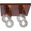 Afbeelding van Vintage plafondspot roestkleurig retro verlichting voor woonkamer met rustieke uitstraling