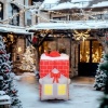 Afbeelding van Outsunny Opblaasbare Kerstman 80L x 90B x 210H cm Meerkleurig van Polyester