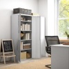 Afbeelding van HOMCOM archiefkast - staal - 80 L × 40 B × 180 H cm - wit