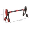 Afbeelding van SPORTNOW Verstelbare trekstang 79-98 cm, met geïntegreerd niveau, stevige driehoekstructuur, 6-punts