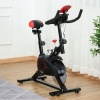 Afbeelding van HOMCOM Fietstrainer van staal, ABS - L85 x B46 x H114 cm - Zwart en Rood