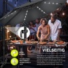 Afbeelding van tillvex® Premium aluminium parasol 330 cm met afdekking, windbescherming en 360° draaibaar