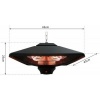 Afbeelding van Outsunny Terrasverwarmer met LED-verlichting en afstandsbediening - 2000 W