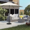 Afbeelding van Outsunny Parasolstandaard met Middenstang - Beton 36x36x31 cm - Zwart