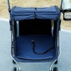 Afbeelding van PawHut Hondentrolley - Polyester, Aluminium - 80L x 48,5B x 106H cm - Blauw